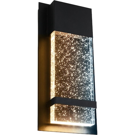 Sunlite 6.5-in LED Raindrop Wall Sconce Light Fixture, 12W 60W=, 600 Lumens, Dimmable, 120V, Blk, 6PK 81051-SU